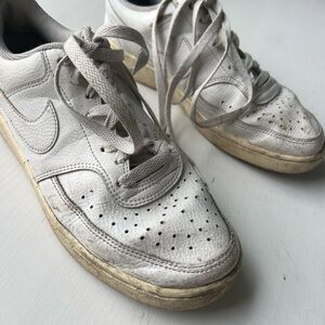 White Nike Air Force sneakers